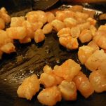 Bignè con gamberetti