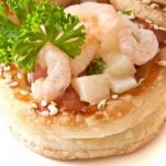 Bigne con gamberetti