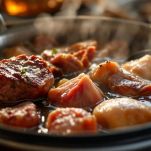 Manzo, maiale e gallina