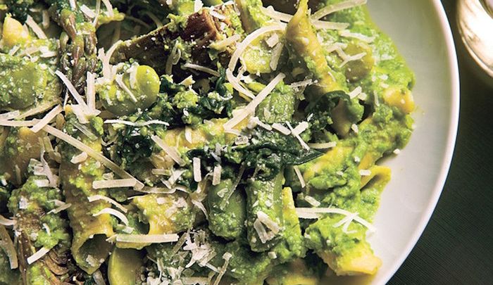 Garganelli con verdure primaverili