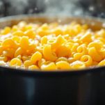 Maccheroni cotti al dente.