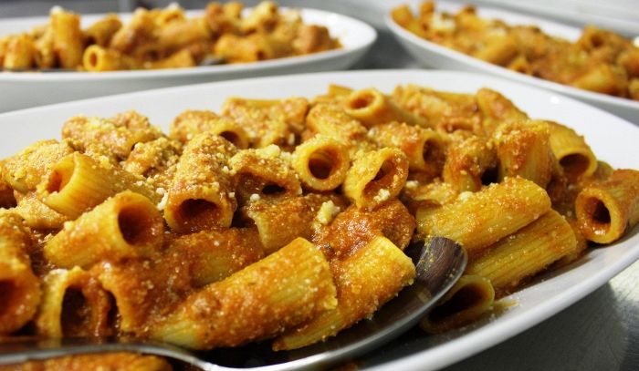 Pajata con i rigatoni