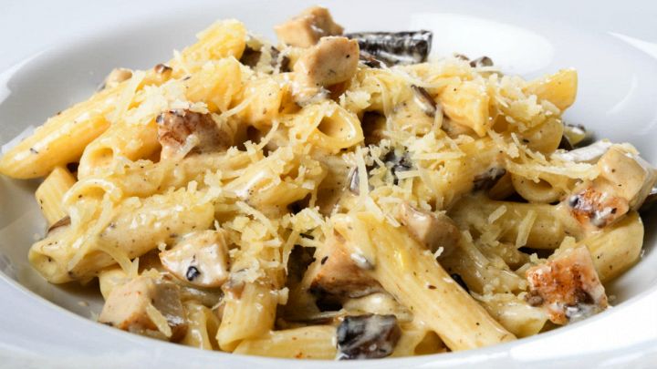 Penne castagne e funghi
