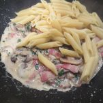 Penne funghi e castagne