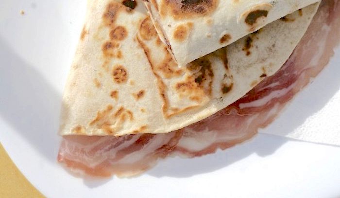 Piadina radicchio e pancetta