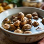 La preparazione della polenta e i funghi in ammollo