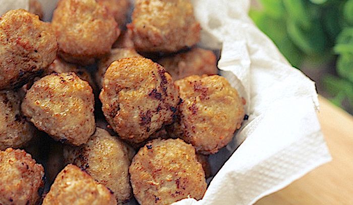 Polpette di maiale al cartoccio