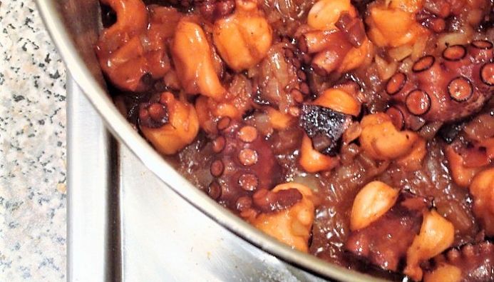 Polpi con i fagioli