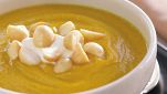 Pumpkin and macadamia soup