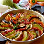 Ratatouille di ortaggi e formaggio