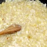 Risotto con pancetta e cipolla