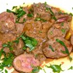 Rognone di vitello al vino rosso