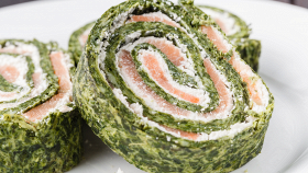 Roulade di spinaci alla polpa di granchio