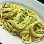 Spaghetti e zucchine al cartoccio