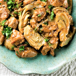 Spezzatino di vitello con carciofi