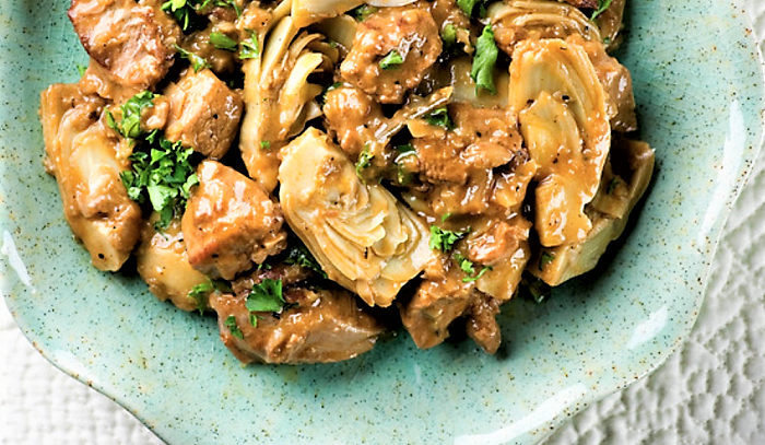 Spezzatino di vitello con carciofi