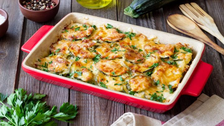 Tortiera di zucchine in agrodolce