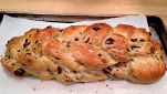 Treccia dolce con canditi e uvetta