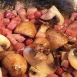 Zuppa di broccoletti e funghi