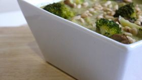 Zuppa di broccoletti e funghi