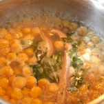 Zuppa di ceci e spinaci