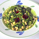 Zuppa di cime di rapa e fagioli cannellini