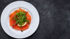 Carpaccio di trota marinato