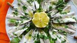 Acciughe marinate all'aceto e al vino bianco