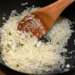 Anello di riso con pollo e mozzarella