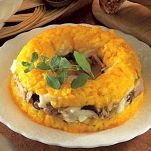 Anello di riso con pollo e mozzarella