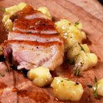 Arrosto con salsa di mele