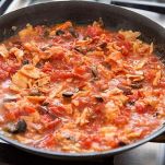 Bavette con pomodoro e tonno