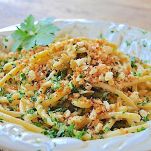 Bucatini al pan fritto