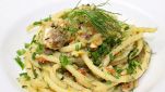 Bucatini con alici fresche e finocchi