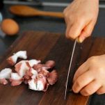 Bucatini con polpo e gamberetti