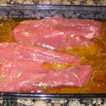 Canguro alla griglia con funghi