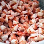 Conchiglie con salsa di scampi