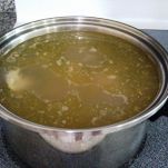 Consommè di pesce con capesante