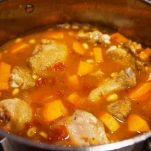 Crema di pollo alle arachidi