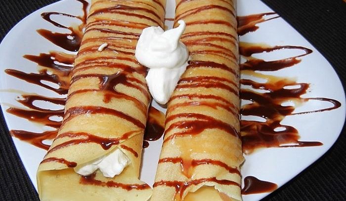 Crèpe romantica al cioccolato