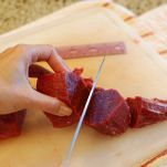 Fettuccine con vitello e funghi