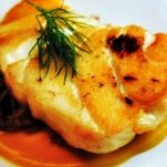 Filetti di pesce in crema d&#8217;oro