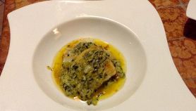 Filetti di pesce in crema d'oro