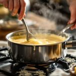 Cottura della crema per il gelato