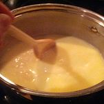 Gnocchi con fonduta di formaggi