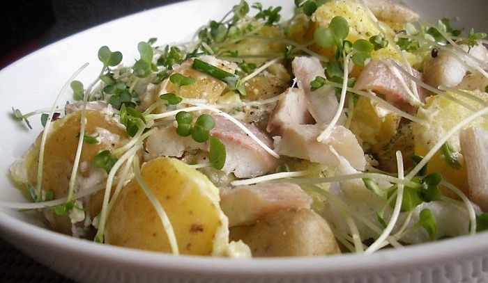 Insalata calda di anguilla e patate