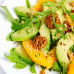 Insalata di avocado e champignon