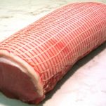 Lombo di maiale con mele e patate