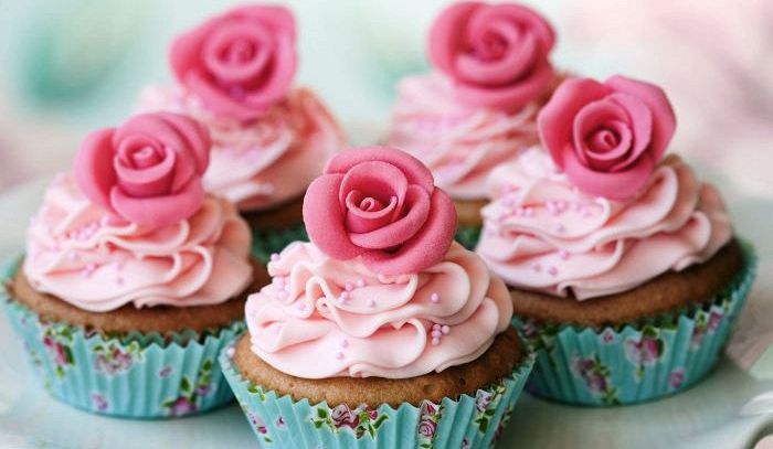 Muffin con le rose