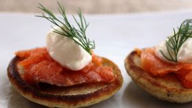 Pancake di salmone affumicato